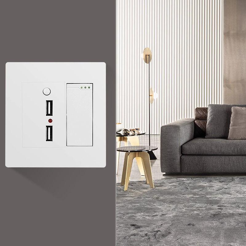 1-клавишный 2-канальный с 2 портами USB-розетка для зарядки, со светодиодной подсветкой, AC110-250 В, выключатель света с международной универсальной розеткой USB