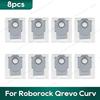 Compatible for Roborock Qrevo Curv / Edge Accessories Hepa Filter Rag Dust Bag Replacement Parts