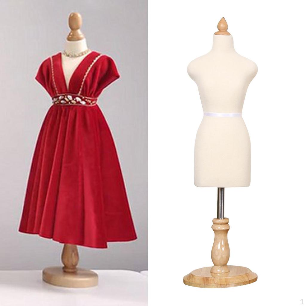 Doll Dress Display Holder Model Tailor Stand for Dollhouse Accessories Mini Size