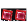 [R8197] - Red 'Coloring' Earrings - 12x12 Mm