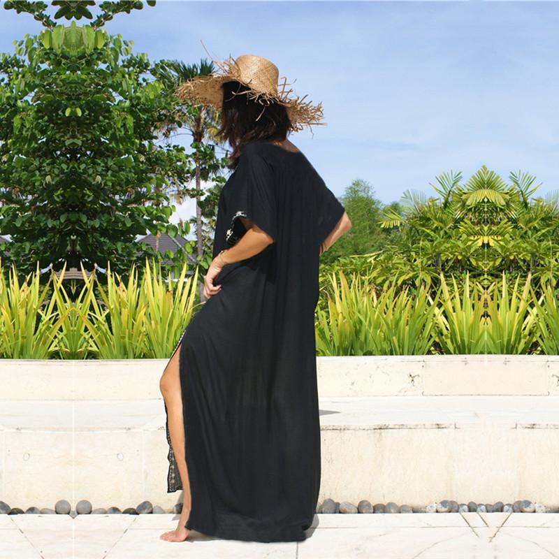 Женская пляжная туника свободного кроя