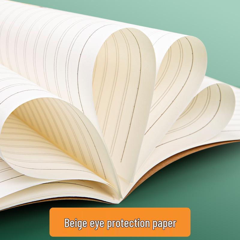 Блокнот B5 из крафт-бумаги, в клетку/линейку, для учеников начальной и средней школы - Идеально подходит для упражнений по математике и языку.