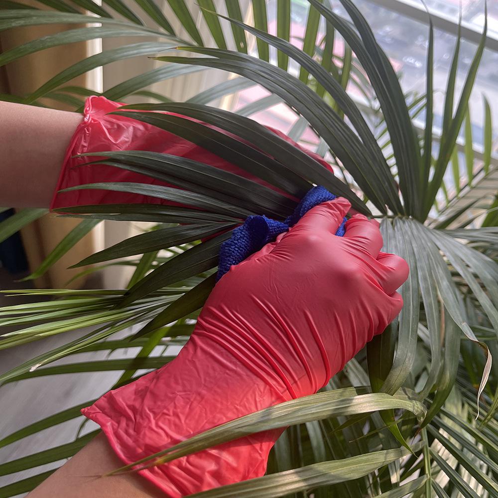 100pcs Disposable Nitrile Gloves Thickened Wear - Resistant Protective Food - Grade Gloves Complete In Colors Anti - Slip Gloves