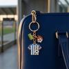 Football Peripheral Keychain, Football Jersey Keychain with Enamel Color, Lightweight Portable Sports Fan Accessory