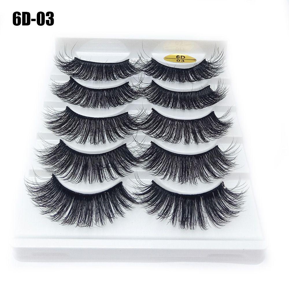 Fluffy Multilayers Wispy Flared Eye Lash Extension 6D Faux Mink Hair Crisscross False Eyelashes