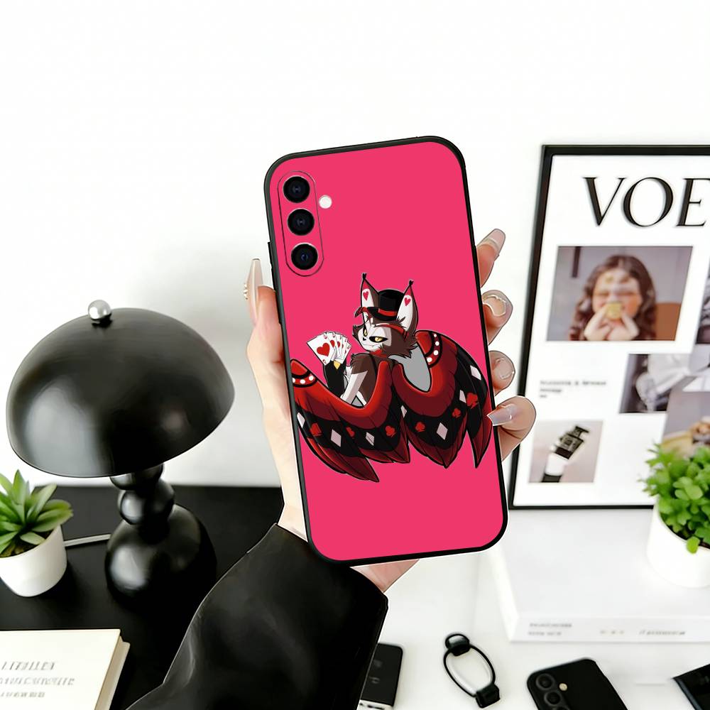 Чехол для телефона H-Hazbin H-Husk для Samsung Galaxy A73, A72, A71, A70, A53, A52, A51, Черный чехол из мягкого силикона