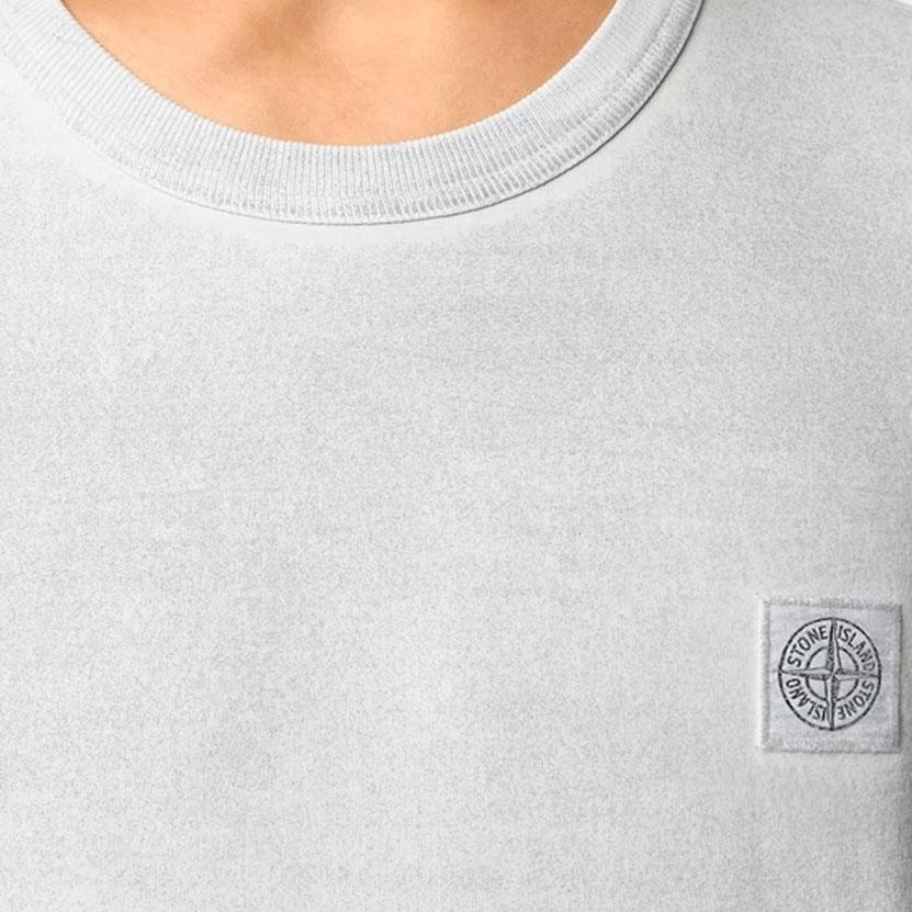 STONE ISLAND Мужская футболка с коротким рукавом, стирка, винтажный эффект L1S152100013S0305V0041