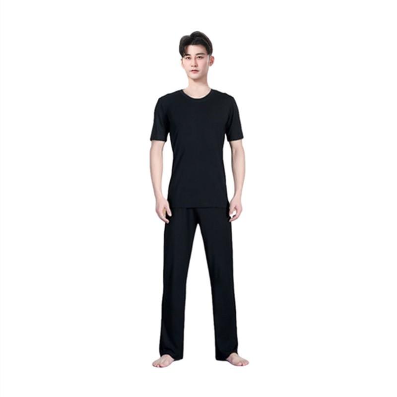 Mens Modern Dance Practice Set Modals Comfortable Performance Wear Latin Classical Contemporary Training
