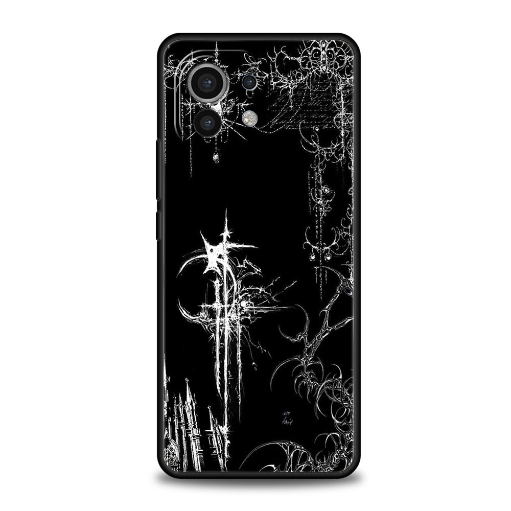 Кибер-сигил Перекрестная линия Чехол для телефона для Xiaomi Mi 15 14 13 12 11 Ultra 14T 13T 12T 11T 10T Pro Lite 5G Ударопрочный Мягкий ТПУ
