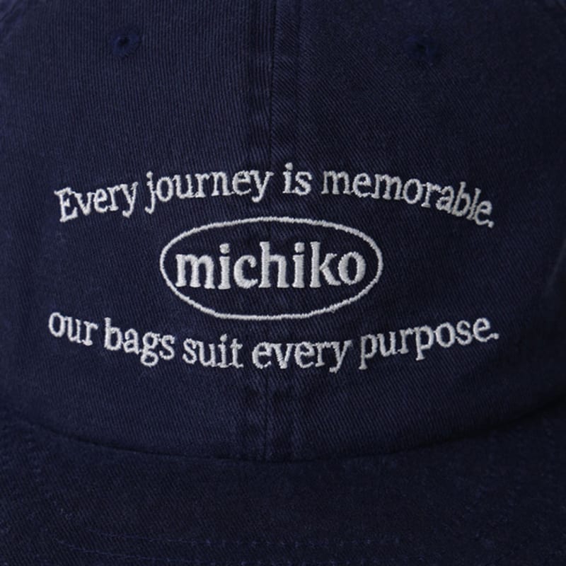 michikolondon WASHED COTTON CAMP CAP NAVY