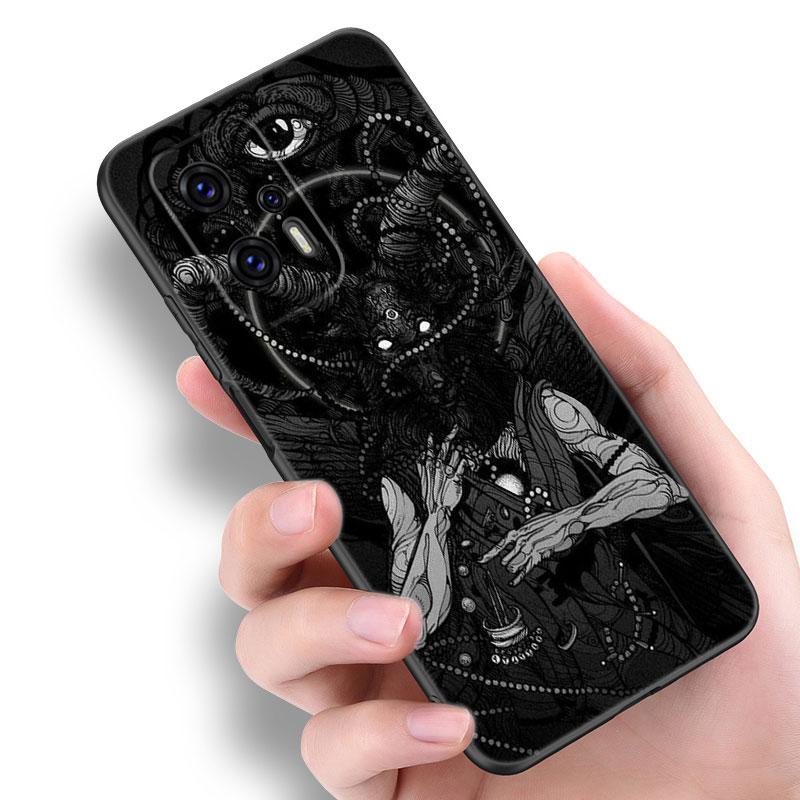 Demonic Satanic Scary Skull Phone Case For Xiaomi POCO F2 F3 M2 M3 M4 X3 X4 Pro NFC F4 GT 5G F1 X2 C3 C31 C40 M5S Black Cover
