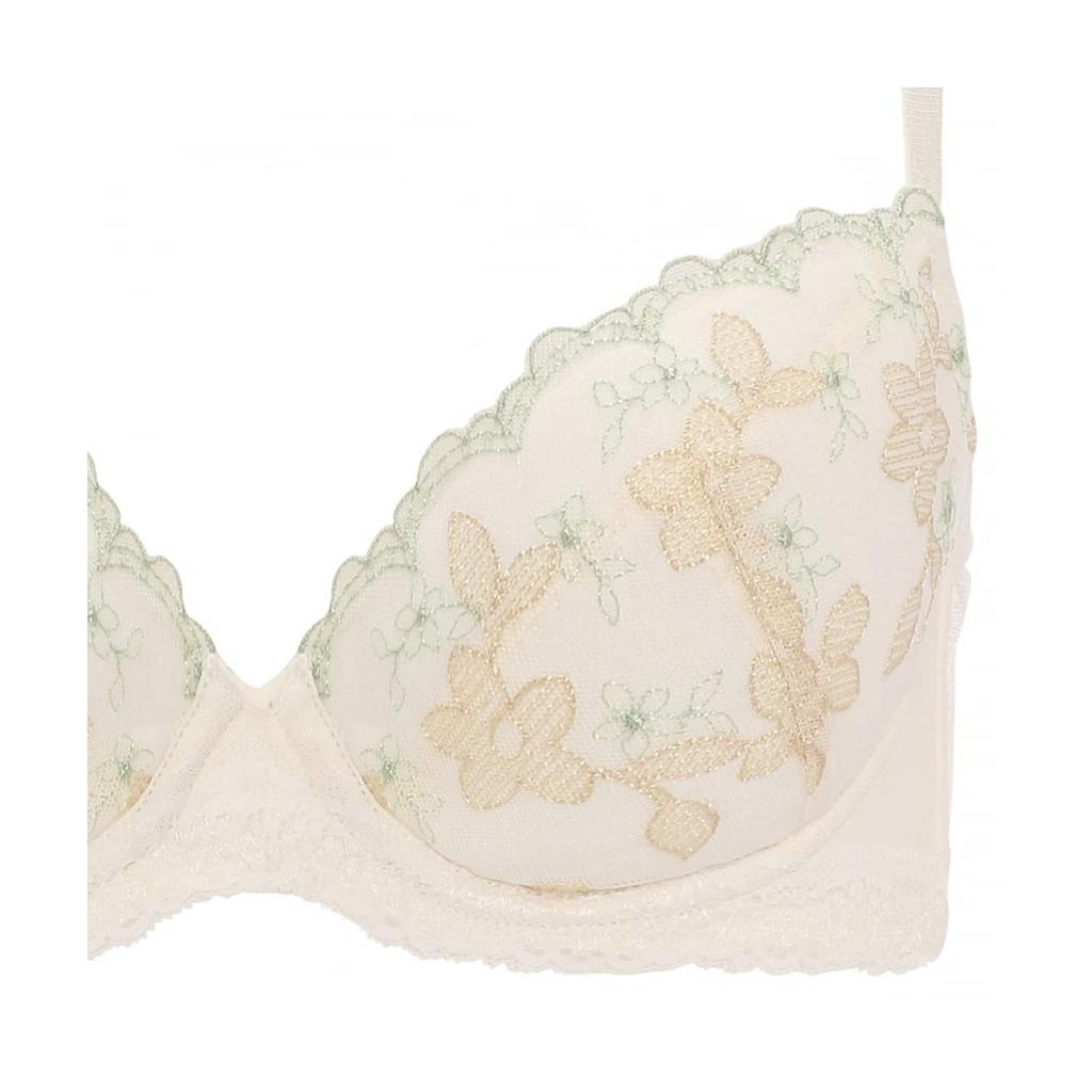 AMOSTYLE Чашечка бюстгальтер с открытой спиной шорты цветочные тени M015 E75M размер [AMOSTYLE] 3/4 бюстгальтер, и комплект, (белый),