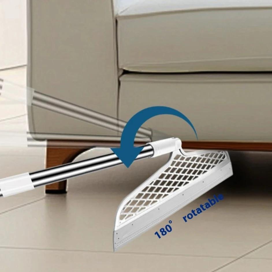 1pc Silicone Scraper Broom, Heavy Duty Squeegee for Bathroom Floor & Window, Cleans Water Dust, Easy Rinse & Dries Fast
