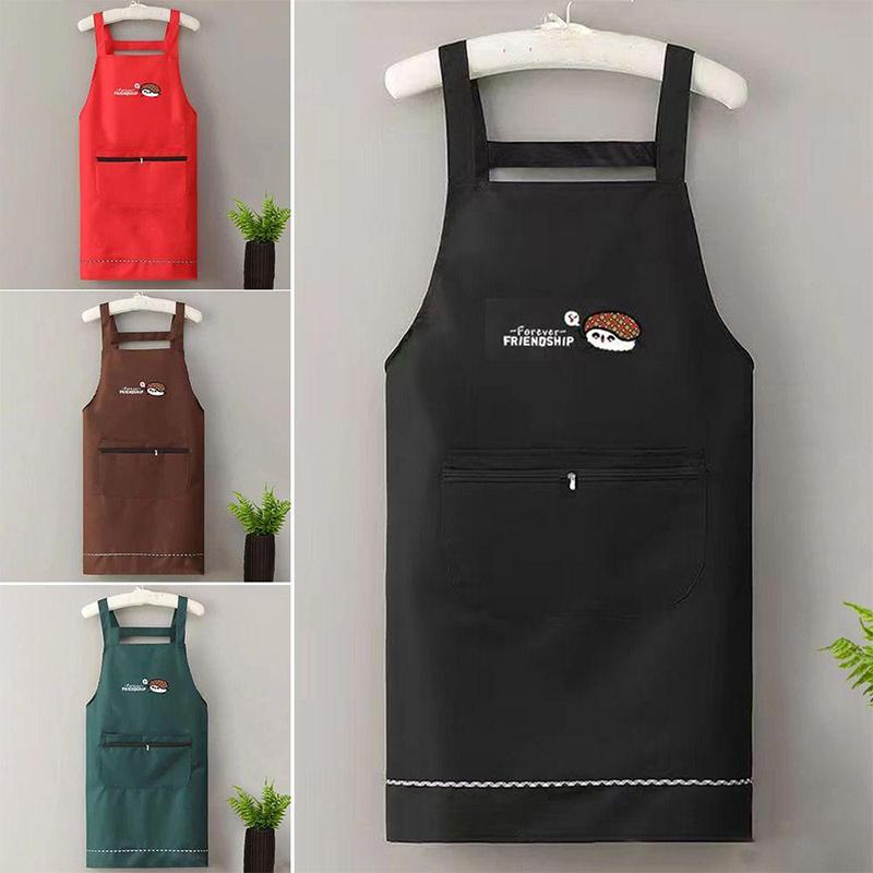 Household Kitchen Apron Household Abrasion Resistant Waterproof Antifouling Barista Apron Restaurant Uniform Coffee House