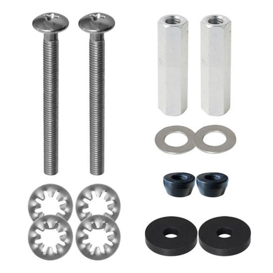 Комплект для замены винтов для сиденья унитаза из нержавеющей стали, прочные болты с гайками и шайбами, универсальные болты для унитаза