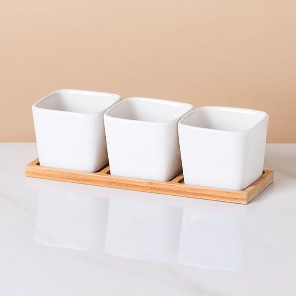 Пятиконечная звезда Подставка для цветочного горшка Бамбуковая деревянная подставка для кашпо Основа Подарок Суккуленты Бонсай Держатель