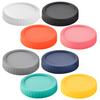 10Pcs 86MM Wide Mouth Jar Lid Silicone Seal Airtight Food Grade BPA Free Heavy Duty Leak-proof Colorful Universal Round Cup Can Cover