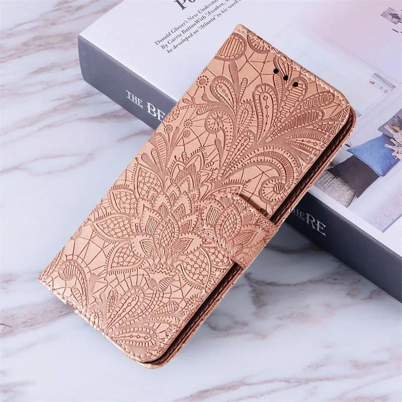 Чехол-книжка для Xiaomi Note 13 14 Pro Plus 4G 5G Redmi 14C A3 13C Poco X6 M6 C65 Цветочный кожаный кошелек с откидной крышкой, подставкой, слотами для карт