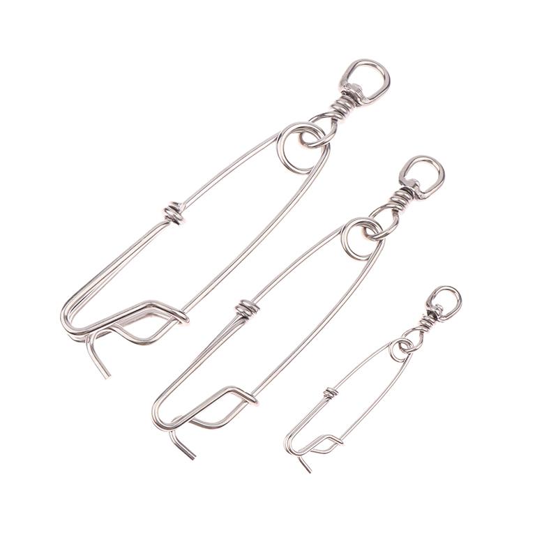 1 шт. Кольцо из нержавеющей стали Зажим для ловли тунца Застежка с вертлюжным кольцом Соединитель для подводной охоты Ловля на ярус Аксессуары