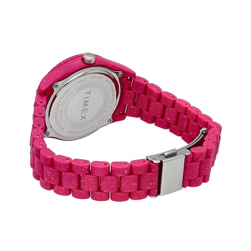 Мужские часы TIMEX Legacy Ocean, розовый циферблат, переработанный пластик, минеральное стекло, кварцевый механизм, филиппинский бренд, TW2V77200 [Параллельный импорт]