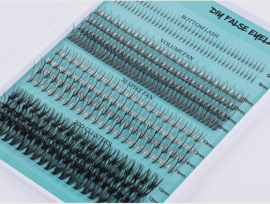 404 Clusters Large-Capacity Lower Eyelashes: DIY Mixed Small Devil Single Cluster False Lashes
