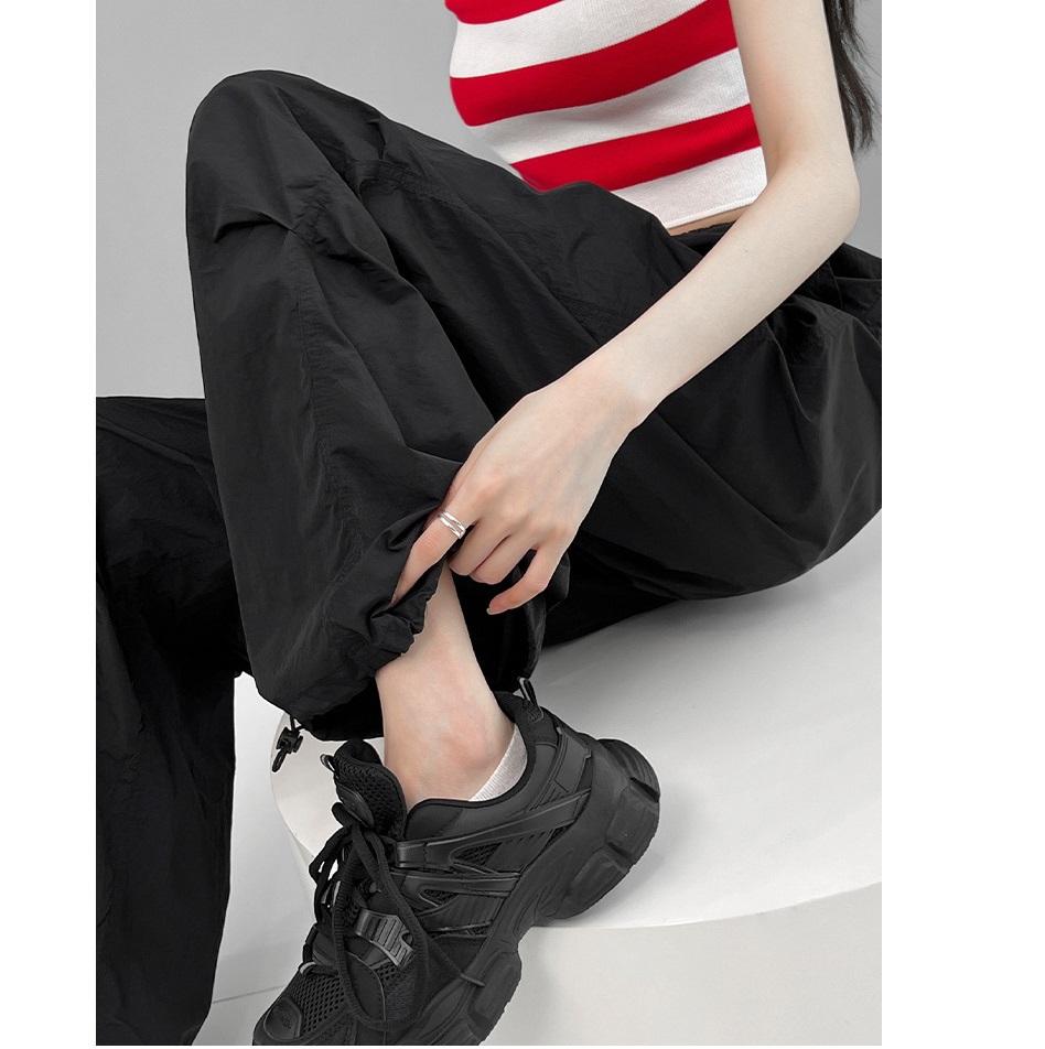 Летние свободные американские уличные танцы хип-хоп спортивные быстросохнущие рабочие брюки женские джазовые танцевальные брюки модный тонкий стиль