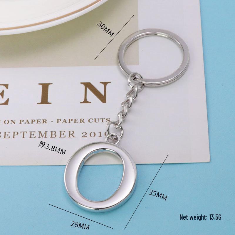 Custom English Alphabet Keychain: Personalized Letter Pendant Gift