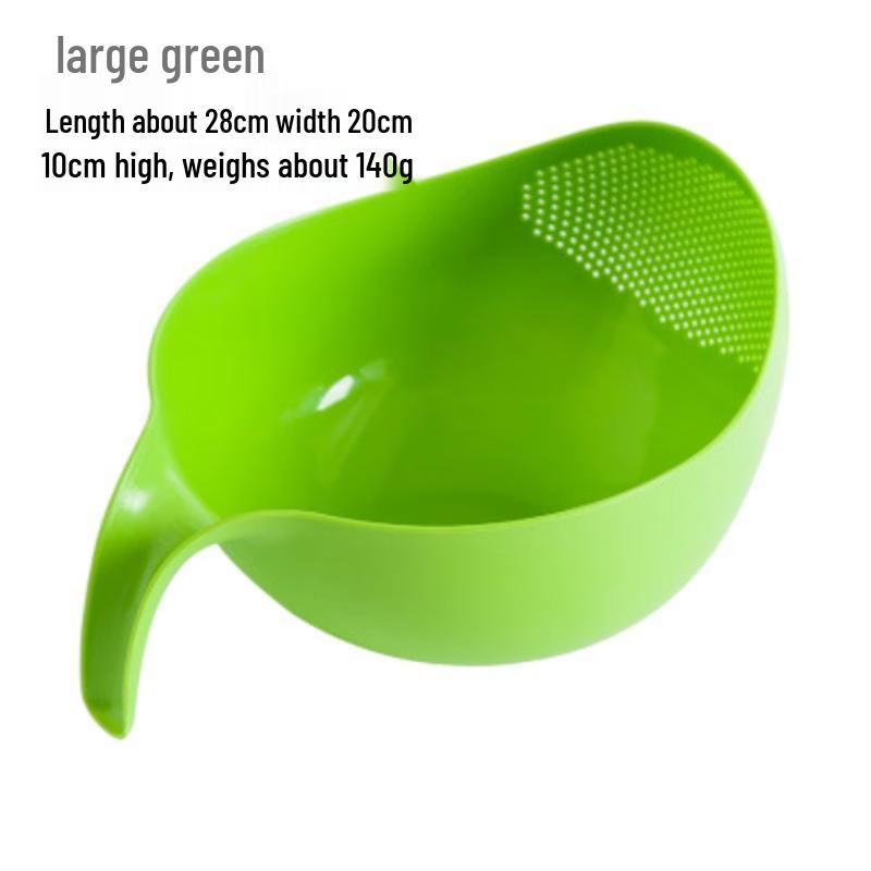 ZISIZ Plastic Rice & Vegetable Strainer Basket with Handle