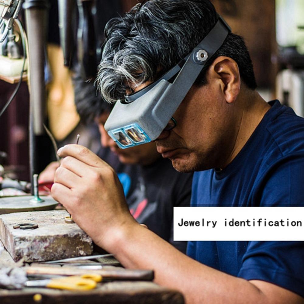 Hands Free For Watch Repair Jewelry Single Lens Eye Loupe Electronics Magnifier Magnifying Glasses