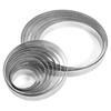 5 шт. круглых колец из нержавеющей стали для тарталеток, жаропрочных перфорированных форм, самодельных форм для мусса, фруктового пирога, тарталеток, пончиков, кухонных принадлежностей