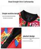 Unisex Red Peony Floral Jacket – Trendy Stand Collar for Spring & Autumn