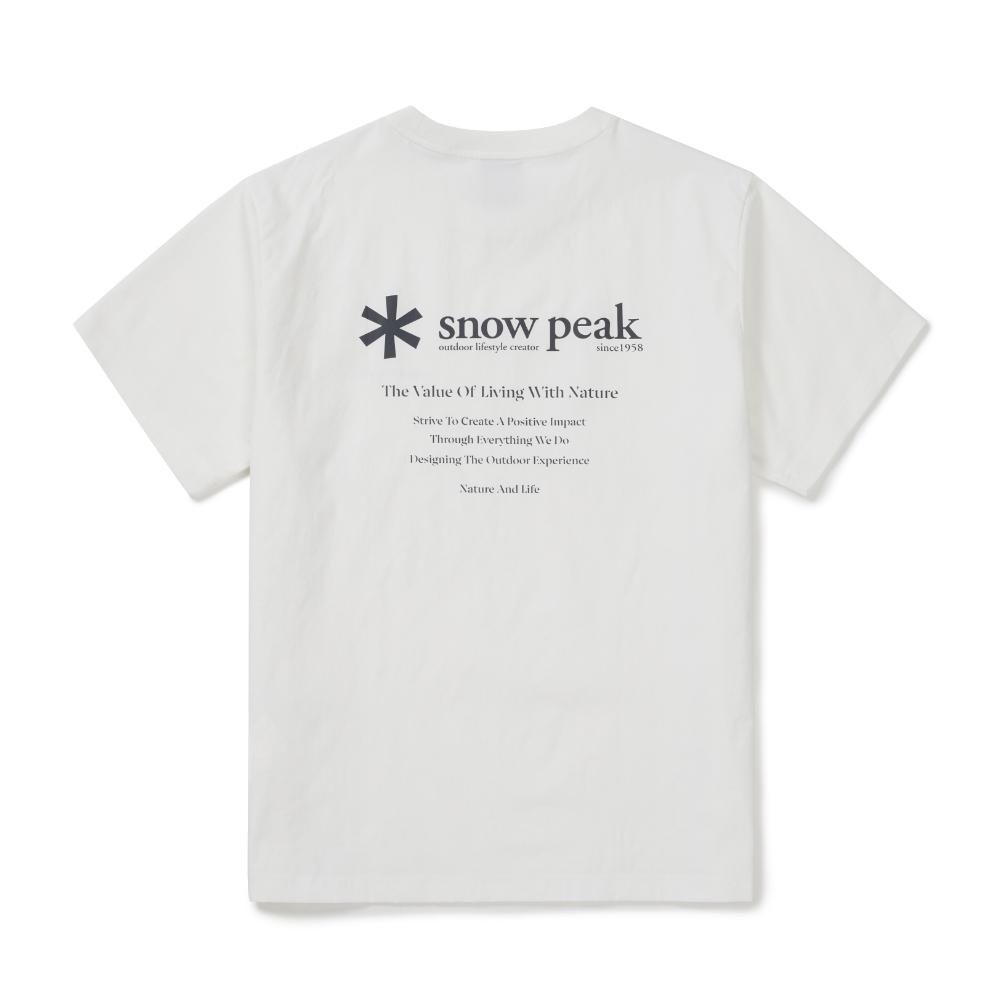 [Snowpeak] Kland Hybrid Short-Sleeve T-shirt Off White (S26MMDTS56)