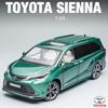 1/24 масштаб Sienna MPV, литая под давлением модель автомобиля, игрушечный автомобиль с откатным механизмом, звуком и светом для детей, коллекция подарков для мальчиков и девочек