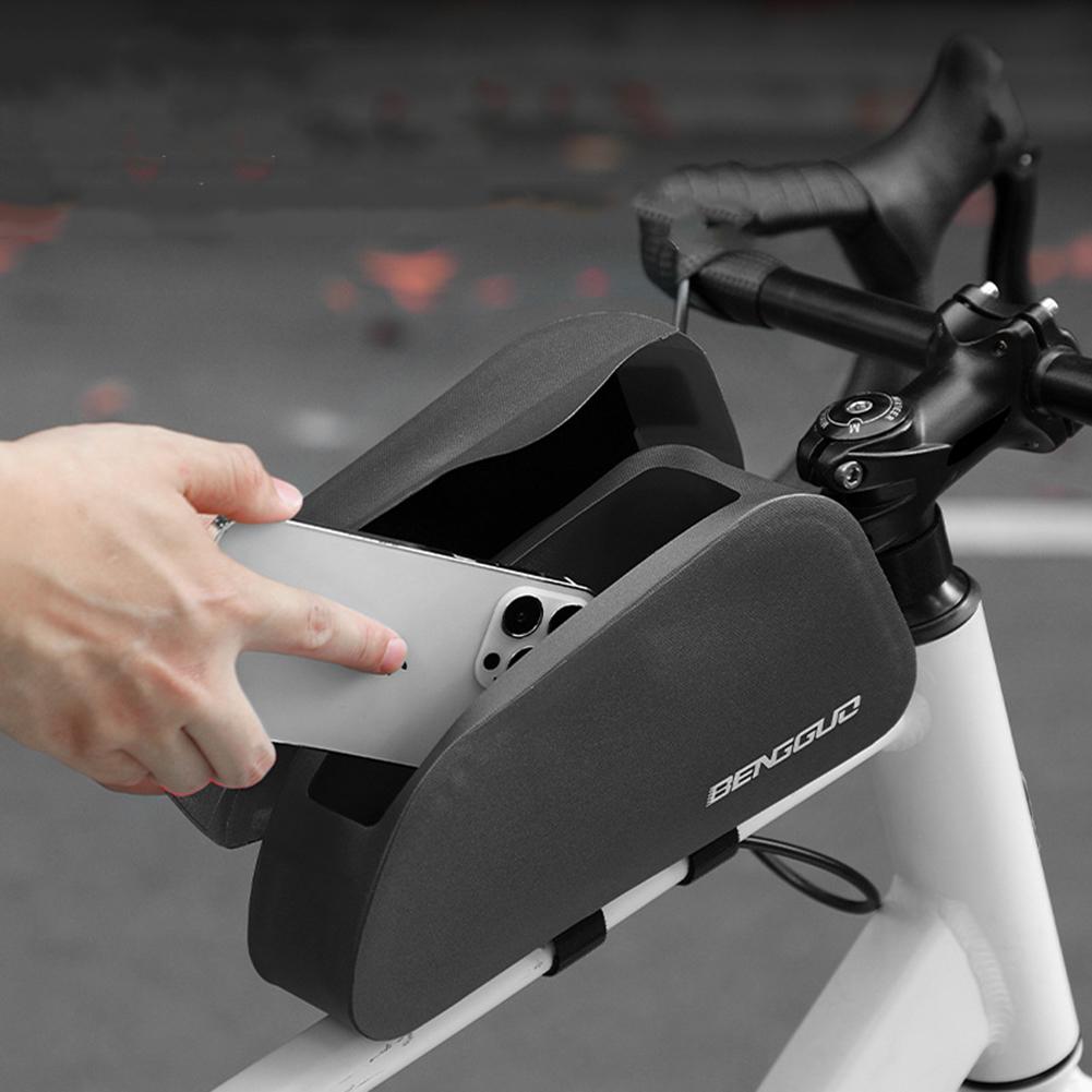 Велосипедная магнитная сумка на верхнюю трубу рамы, велосипедная сумка на переднюю раму, велосипедный чехол для горного шоссейного велосипеда