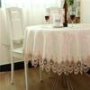 Table Cloth Round Tablecloths Luxury Embroidered Tablecloth Table Dining Table Cover Water Soluble Lace Wedding Flower Dust