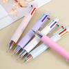 10pcs Colorful 6-color Ballpoint Pen Stationery Office Oil Pen Student Prize Multi-color Ballpoint Pen Press Pen