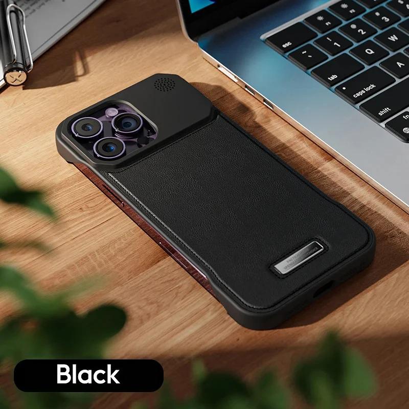 Магнитный кожаный чехол для телефона с ароматерапией для For Iphone 11 12 13 14 1 16 17 Pro Max Plus Беспроводная зарядка Безрамочная крышка