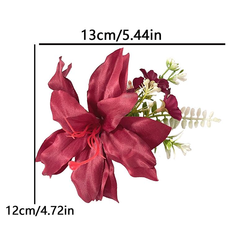 Модные головные уборы Гавайские заколки для волос с цветами Романтичные заколки для волос Милые заколки для волос с челкой Искусственные цветы Аксессуары для волос Подарки