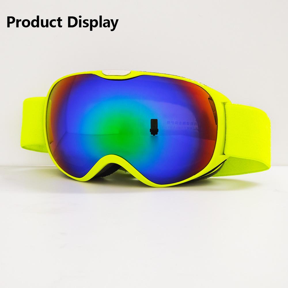 Children's sports snow goggles, sunglasses, anti-fog and windproof lenses, compatible with prescription lenses, for skiing, snowboarding, and