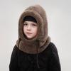Warm Ear Protection Scarf One-piece Hat, Winter Thick Skiing and Cycling Face Mask, Windproof Hood Cap