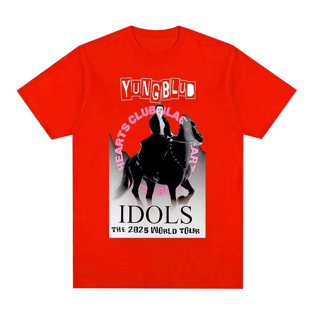 Yungblud IDOLS Merch TShirts Men Women Clothing Fashion Rock Street Short Sleeve T Shirt Summer Casual Cotton Oversized Tshirts