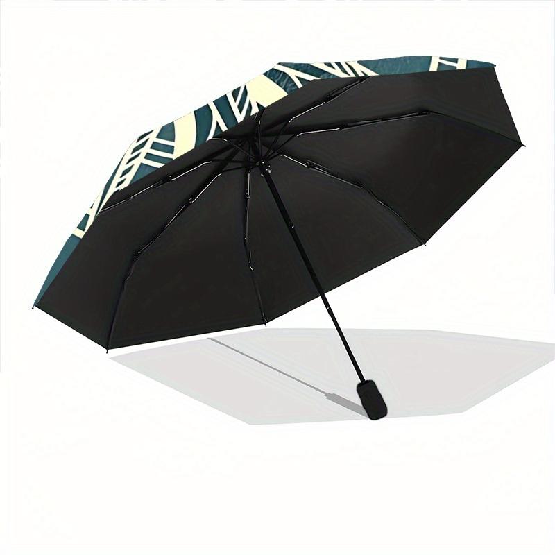 1pc Compass Navigation Auto Folding Cute Leisure Cool Umbrella, 8-Rib Sturdy Canopy, Portable Travel Umbrella for Outdoor Use,119
