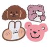 Personality Creative Mini Soft Cute Animal Water Coaster Silicone Cute Cartoon Table Mat