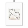 Minimalism Line Girl Heart Geometric Abstract Posters And Prints Canvas Painting Wall Art Pictures Living Room Home Decoration