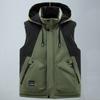 Plus Size S-8XL Fashion Winter Sleeveless Parkas for Men Outerwears Hooded Casual Thick Tops Jackets Men's Warm Vests