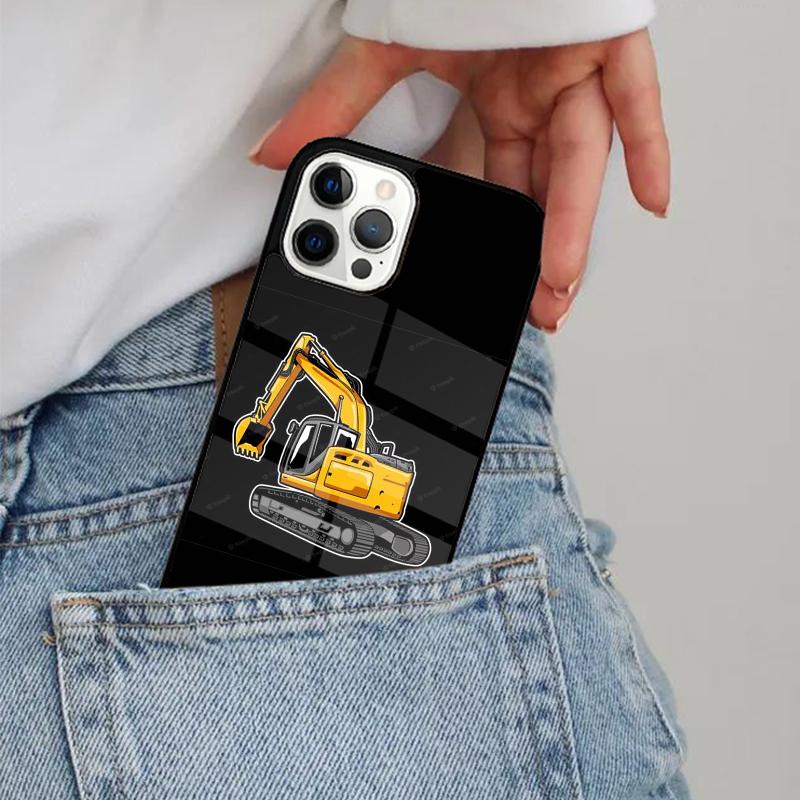 Excavator Phone Case Magesafe Magnetic Wireless Charge Cover For IPhone 18 17 Air 16 16e 11 12 13 14 15 Pro Max Plus