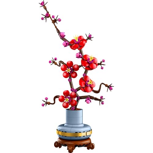 LEGO Botanical Plum Toy Подарок на день рождения Блок Рождество Мужчины Женщины Букет Искусственный цветок Украшение Интерьер Стильный 10369