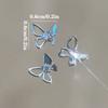 2Pcs 3D Butterfly Nail Accessories Zircon Sparkling Diamond Mini Embellishment Nail Decoration Nail Butterfly Drill