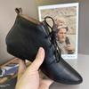 Туфли на плоской подошве женские ботильоны с острым носком кожаные туфли на шнуровке дизайнерские туфли-оксфорды осень новинка 2024 года трендовые женские туфли для ходьбы