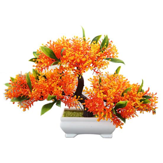 1шт искусственное растение в горшке цветок дерево домашний офис сад бонсай декор орнамент